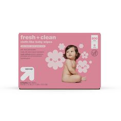 a box of fresh and clean cloth - like baby wipes