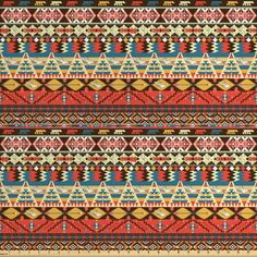 an image of a multicolored fabric with geometric designs on it's sides