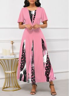 Color:Pink;Size:S;Size:M;Size:L;Size:XL;Size:XXL;Package Contents:1 X Dress;Occasion:Other;Style:Casual; Casual Pink Splicing Dresses, Casual Pink Spliced Dresses, Casual Pink Dresses With Splicing, Casual Pink Patchwork Dress, Pink Patchwork Dress For Spring, Spring Pink Patchwork Dress, Pink Fitted Patchwork Dresses, Fitted Pink Patchwork Dress, Pink Fitted Dress With Splicing Details