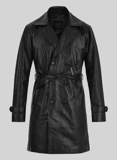 A fusion of classic style and modern appeal is our 70s Vintage Trench Coat that endures a fashion forward choice. Made from pure napa leather, our coat in rich black color and classy buttons offers an extra layer of warmth, making a powerful statement. #studiosuits #coat #trenchcoat #leatherslay #mensfashion #leatherdesign #madetomeasure #leatherfashion #leatherapparel Vintage Leather Trench Coat, Vintage Trench Coat, World Wars