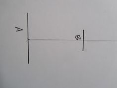 a line that has two letters on it and one with the letter w is drawn