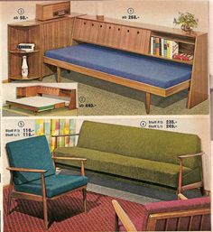 an advertisement for a futon and sofa set