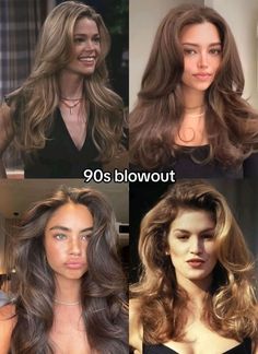 Women’s Hairstyles - Aesthetic Hairstyles - Trendy Haircuts - Hairstyle Inspirations Shorter 90s Haircut, 2024 Haircut Long, Hair Styles From The 90’s, 90s Hairstyles Brunette, Nineties Layered Hair, The 90s Haircut, 99s Haircut, 90d Blowout, 90s Blowout Wedding Hair