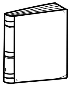 a black and white drawing of a book with two books on it's cover