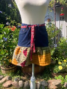 Here is a cute one of a kind Upcycled Vintage Kantha Workshop Skirt. Very boho and a great back to school outfit.  Comes with a belt and is size 8 stretch. Measurements are waist28" hips 36" length 15" Hippie Patchwork Fitted Skirt, Hippie Fitted Patchwork Skirt, Bohemian Upcycled Festival Bottoms, Bohemian Upcycled Bottoms For Festival, Casual Upcycled Denim Skirt, Upcycled Bohemian Bottoms For Festival, Upcycled Bohemian Festival Bottoms, Womens Jackets, Vintage Kantha