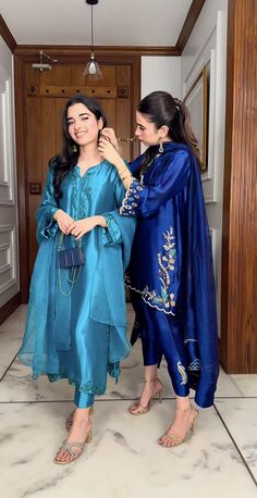 Silk Dress Ideas Pakistani, Punjabi Kurti, Pr Boxes, Gharara Pants, Wedding Fits, Pakistani Bridal Dress, Embroidery Suits Punjabi, Kurti Sets, Coord Sets