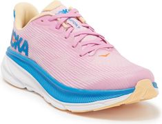 HOKA Kids' Clifton Youth Running Shoe | Nordstrom Casual Running Shoes For Marathon With Rubber Sole, Good Running Shoes, All Nike Shoes, Best Running Shoes, Fabric Gift Bags, Kids Sneakers, Anniversary Sale, Running Shoe, Print Gifts