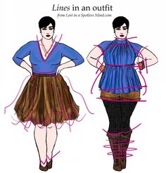 Wrong Clothes, Mode Tips, Principles Of Design, Curvy Fashion, Fashion Advice, Dressmaking, Look Fashion, Plus Size Fashion, Plus Size Outfits