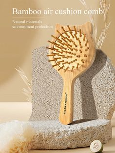 【Product name】Eco Bamboo Hair Brush Nature Wooden Anti-Static Detangle Brush Hair Scalp Massage Comb Air Cushion Styling Tools for Women Men【Material】Eco Bamboo【Product packaging】OPP bag Bamboo Scalp Massager, Hairstyle Tools, Cushion Styling, Detangle Brush, Magic Hair Curlers, Bamboo Hair Brush, Scalp Brush, Eco Hair, Contour With Eyeshadow