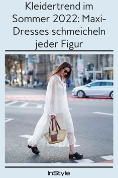 Über kurz oder lang kommen alle Kleidertrends wieder in Mode. Im Sommer 2022 sind sie so vielseitig wie nie. Jetzt im Fokus: Maxi Dresses. #instyle #instylegermany #modetrend #kleider #kleidertrend #maxikleider