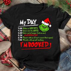 Diy Grinch Shirt, Kasiq Jungwoo, Grinch Drink, Christmas Shirts Vinyl, Grinch Stuff, Grinch Quotes, Grinch T Shirt, Grinch Shirts, Holiday Schedule