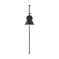 a black lamp on a white background