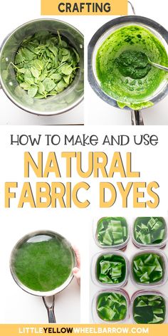 how to make and use natural fabric dyes