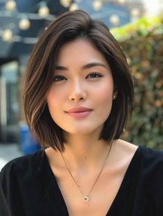 Short Medium Womens Haircuts, Bob Hairstyle Formal, Short Hairstyle Women Oval Face Bob, Easy To Style Bob Haircuts, Haircut Style Women, Bob Cut Medium Length, Short Haircuts Women 2024, Haircut Short Hair Women, Oval Haircut Short