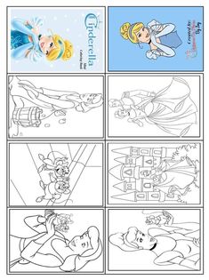 disney princess coloring pages for kids to color and learn with their favorite characters, the little mermaid