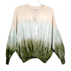 This Adorable Young Fabulous Broke Sweatshirt Is Brand New! It Is A Fun Colorful Ombre Tie Dye. Bust: 46" Length: 24" Feel Free To Ask Any Questions In The Comments Summer Cotton Sweatshirt, Cotton Summer Sweatshirt, Soft-washed Long Sleeve Sweatshirt For Summer, Long Sleeve Soft-washed Summer Sweatshirt, Soft-washed Long Sleeve Summer Sweatshirt, Green Relaxed Fit Sweatshirt For Summer, Green Drop Shoulder Tops For Spring, Green Drop Shoulder Spring Top, Soft-washed Long Sleeve Tops For Summer