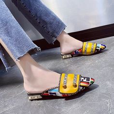 Shipping: Worldwide Express Shipping AvailableDelivery time: 7-15Days Fast ShippingReturns: Fast refund, 100% Money Back Guarantee.Brand Name: GIOIOShoes Type: BasicApplicable Place: OutsideUpper Material: PUHeel Height: Low (1cm-3cm)Origin: Mainland ChinaCN: ZhejiangSeason: SummerHeel Type: Square heelFashion Element: Metal decorationDepartment Name: AdultOutsole Material: RubberInsole Material: PUPattern Type: Mixed ColorsFit: Fits true to size, take your normal sizeLining Material: PU Summer Outer, Half Slippers, Wool Shoes, Shoes Yellow, Lv Fashion, Orange Sneakers, Slippers Shoes, Women Slippers, Green Sneakers