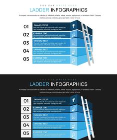 Customizable Ladder PowerPoint Template - PPTX Download Charts Design, Infographic Powerpoint