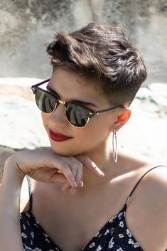 Cute Pixie Cuts, Girl Haircuts, Short Pixie Haircuts, Short Pixie Cut, Trending Hairstyles, New Haircuts, Short Hair Styles Pixie, Pixie Cuts, Short Pixie