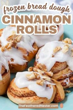 cinnamon rolls made with frozen bread dough