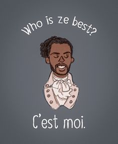 a drawing of a man with the words who is ze best?