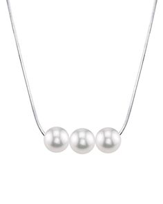 Pearl Moments, designed to grow with your loved one. Whether inspired by a meaningful life event, milestone, or simply to represent a number that is special to you. Our unique patented chain technology allows you to add or remove as many pearls as you'd like at your own convenience.
This necklace features 8mm AAAA quality Freshwater cultured pearls on a classic sterling silver chain. The chain can be extended up to two additional inches.
Select a number of pearls that is meaningful to you, as Pearl Chain Necklace, Buy Necklace, Meaningful Life, Freshwater Cultured Pearls, The Pearl, Pearl Chain, Silver Pearls, Cultured Pearls, Sterling Silver Chains