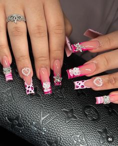 Kitty Nails, Hello Kitty Nails, Long Acrylic, Pink Vibes, Nails Inspo, Creative Nails, Long Acrylic Nails, Nails Ideas