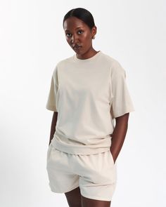 Oversized Organic T-Shirt - Ivory White – Colorful Standard Misty Brown, Oversized White T Shirt, Recycled Shirts, Oxblood Red, Petrol Blue, Marine Blue, Spring Shirts, T Shirt Oversized, Effortless Chic