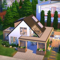 Sim4 House Ideas, Sims House Build Ideas, Sims House Outside, Sims 30x20 House, Sims Minimalist House, Sims 4 Cc House Decor Aesthetic, Sims 4 Build Mode Cheats, Sims 4 Houses Inspiration, Family Sims 4 House