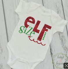 Christmas Onsies, One Piece Christmas, Girl Christmas Outfit, Christmas Bodysuit, Baby Registry Checklist, Registry Checklist, Cricut Baby