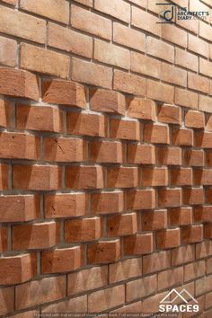 a brick wall that is made out of bricks