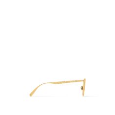 LOUIS VUITTON® - My Monogram Fame Metal Sunglasses - Gold Sunglasses Luxury, Louis Vuitton Sunglasses, Trunk Bag, Spring Sandals, Sunglasses Collection, Monogram Pattern, Buckle Shoes, Metal Sunglasses, Monogram Bag