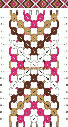 a cross stitch pattern with donuts on it and the numbers 1 - 5 in each row