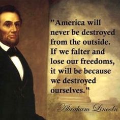 abraham lincoln with quote about democracy