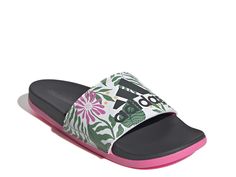 adidas Adilette Slide Sandal - Women's Adidas Slides For Swimming In Summer, Adidas Slides For Summer Swimming, Adidas Sandals For Spring Swimming, Adidas Casual Sport Sandals For Summer, Adidas Slide Sandals For Sports, Adidas Sports Slide Sandals, Adidas Casual Slides For Spring, Adidas Beach Sport Sandals For Summer, Adidas Sport Sandals For Beach In Summer