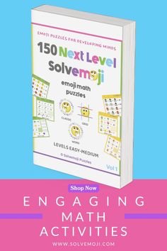 a book with the title, engaging math activities for kids to learn and practice numbers