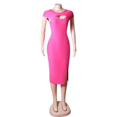 The incredible quality Bandage Dress is suitable for party. cocktail. clubbing. date night. wedding. night out. evening. birthday. dinner. celebrity and so on as you like. If you're wearing this you know you are winning at party!Our Style No.PZC175390%Polyester. 10%SpandexMade in ChinaVery StretchyGentle Dry Clean Only Midi Length Bodycon Dress For Club And Party Season, Pink Knee-length Club Mini Dress, Glamorous Pink Knee-length Midi Dress, Glamorous Midi Bodycon Dress For Club, Glamorous Midi-length Bodycon Dress For Club, Glamorous Midi Length Bodycon Dress For Club, Fitted Pink Bodycon Dress For Club, Elegant Pink Sleeveless Bandage Dress, Flirty Midi-length Bodycon Dress For Club