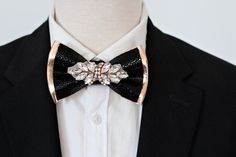 Check out this item in my Etsy shop https://www.etsy.com/listing/1308416609/rose-gold-and-black-bow-tie-set-for-men Adjustable Bow Tie Jewelry For Party, Black Bow Tie Jewelry For Party, Elegant Jewelry With Bow Tie For Parties, Chic Black Bow Tie For Formal Occasions, Elegant Silver Bow Tie For Gift, Luxury Bow Tie As Gift, Luxury Bow Tie For Party, Elegant Silver Bow Tie For Formal Occasions, Elegant Silver Formal Bow Tie