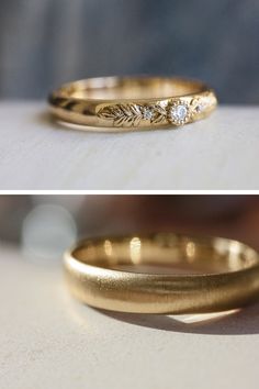 two different views of the same wedding ring