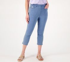 With a comfy design and a stylish cropped length, these everywhere-wear pants are perfect for stepping into spring and summer in style. From Quacker Factory®. Cropped Pants, In Style, Pants For Women, Women Accessories, Brand New, The Originals, Clothes For Women, Pants, How To Wear