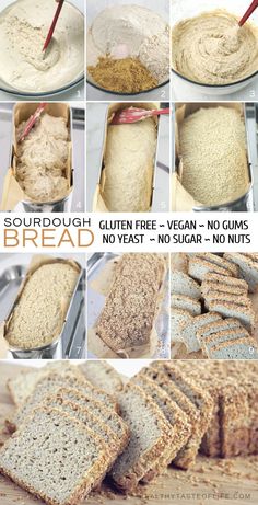 instructions to make gluten free vegan no gums bread