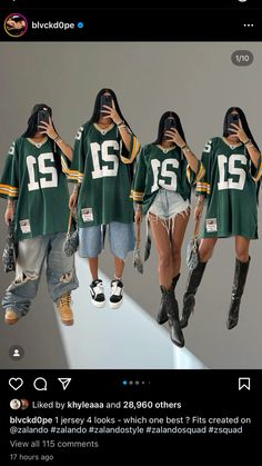 game day fits - stykjng a large jersey Styling A Jersey, Sf Giants Outfit, Game Day Outfit Black Women, Plaid Shirt Around Waist, Saints Game Day Outfit, Shirt Around Waist, Game Day Fits, Gameday Fits, Bandana Outfit