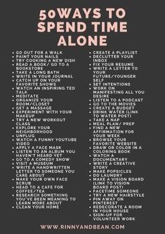 Spend Time Alone, Time Alone, What To Do When Bored, Things To Do When Bored, Self Care Activities, Self Care Routine, Self Improvement Tips, Cleaning Tips