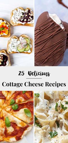 collage of cottage cheese recipes Recipes Using Cottage Cheese, Cottage Cheese Recipes Breakfast, Cheese Desserts, Cottage Cheese Breakfast