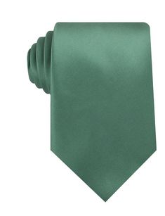 Viridian Green Satin Necktie | Wedding Tie for Groom | Men's Neck Ties | OTAA