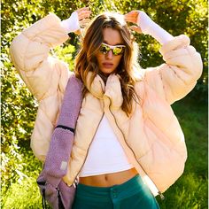 Free People In A Bubble Puffer Jacket Cloud Puffer Jacket, Pink Puffer Jacket, Puffer Parka, Blue Puffer, Quilted Puffer Jacket, Free People Jacket, Dusty Purple, Jacket Brands, Parka Jacket