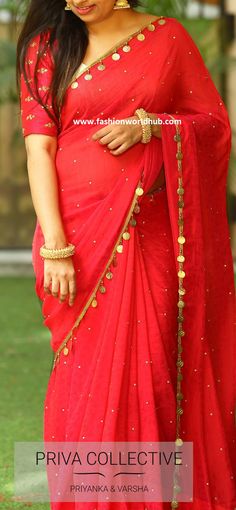 Shiffon Sarees Blouse Designs, Sarees Blouse Designs, Wedding Dresses Modern, Saree Blouse Neck Designs, Kurti Designs Party Wear, Casual Saree, Saree Models