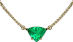 Formal Trillion-cut Emerald Jewelry, Green Trillion Cut Emerald Jewelry, Trillion Cut Green Emerald Jewelry, Trillion Cut Emerald Jewelry In Green, Gia Certified Trillion Cut Green Jewelry, Green Gia Certified Trillion Cut Jewelry, Classic Green Trillion Cut Jewelry, Green Trillion Cut May Birthstone Jewelry, Emerald Necklace Pendant