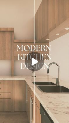 the modern kitchen is clean and ready for us to use in its new owner's home