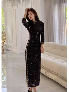 Shipping: Worldwide Express Shipping AvailableDelivery time: 7-15Days Fast ShippingReturns: Fast refund, 100% Money Back Guarantee.SPECIFICATIONSBrand Name: UVRCOSMaterial: PolyesterFabric Type: VELOURTraditional Chinese Clothing: CheongsamsOrigin: Mainland ChinaModel Number: UVRCOS-6232Production location: Velvet Cheongsam DressProduct performance: Qipao Party DressesScope of use: Slim VestidosQipao Dresses quality: excellent Cheongsam Modern Dress Shanghai Tang, Long Sleeve Cheongsam, Qipao Dress Modern Chinese Style, Cheongsam Modern Dress, Qipao Dress Modern, Black Qipao, Chinese Dress Modern, Chinese Dress Cheongsam, Black Cheongsam